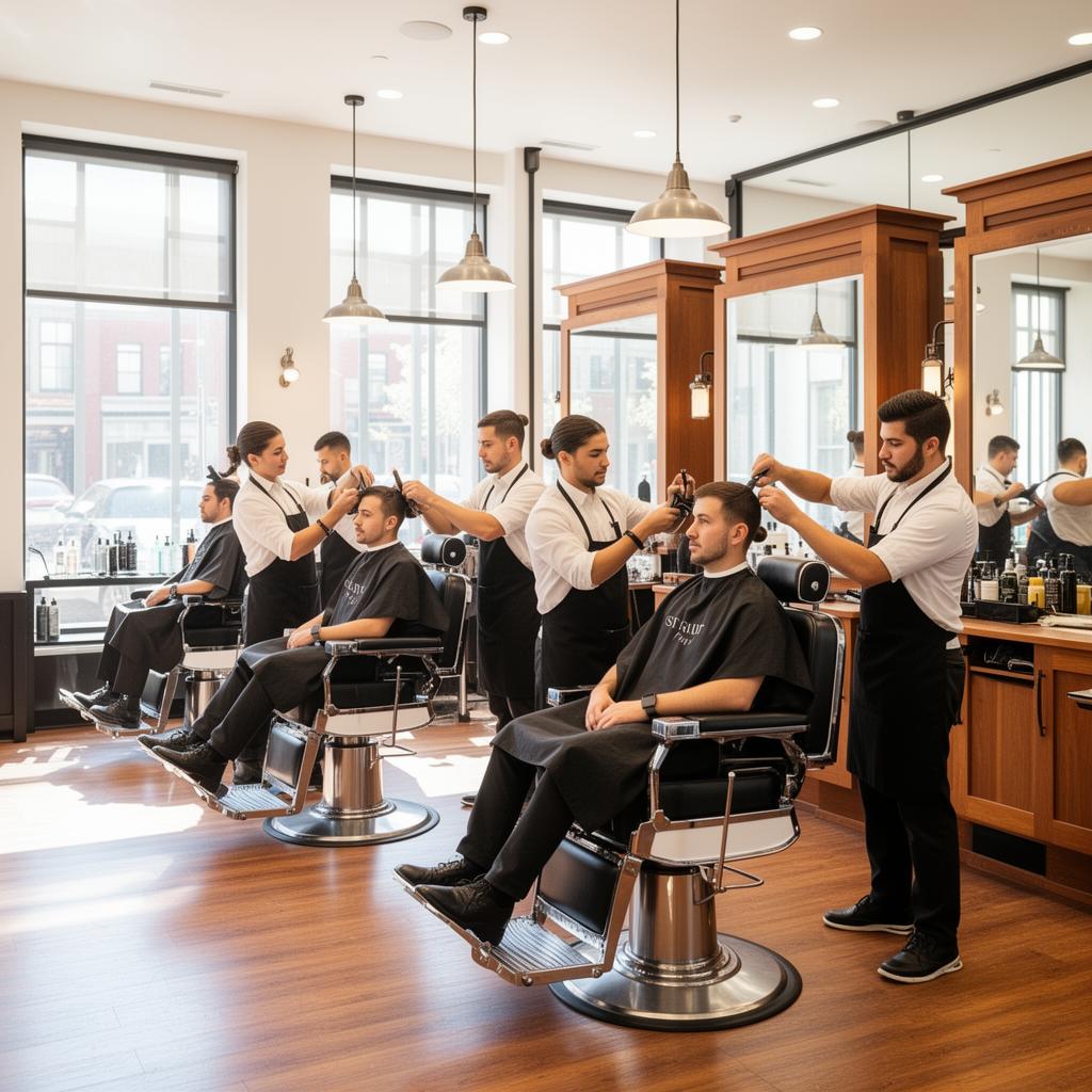 Student Work at Sean's Barber School, West Bloomfield MI